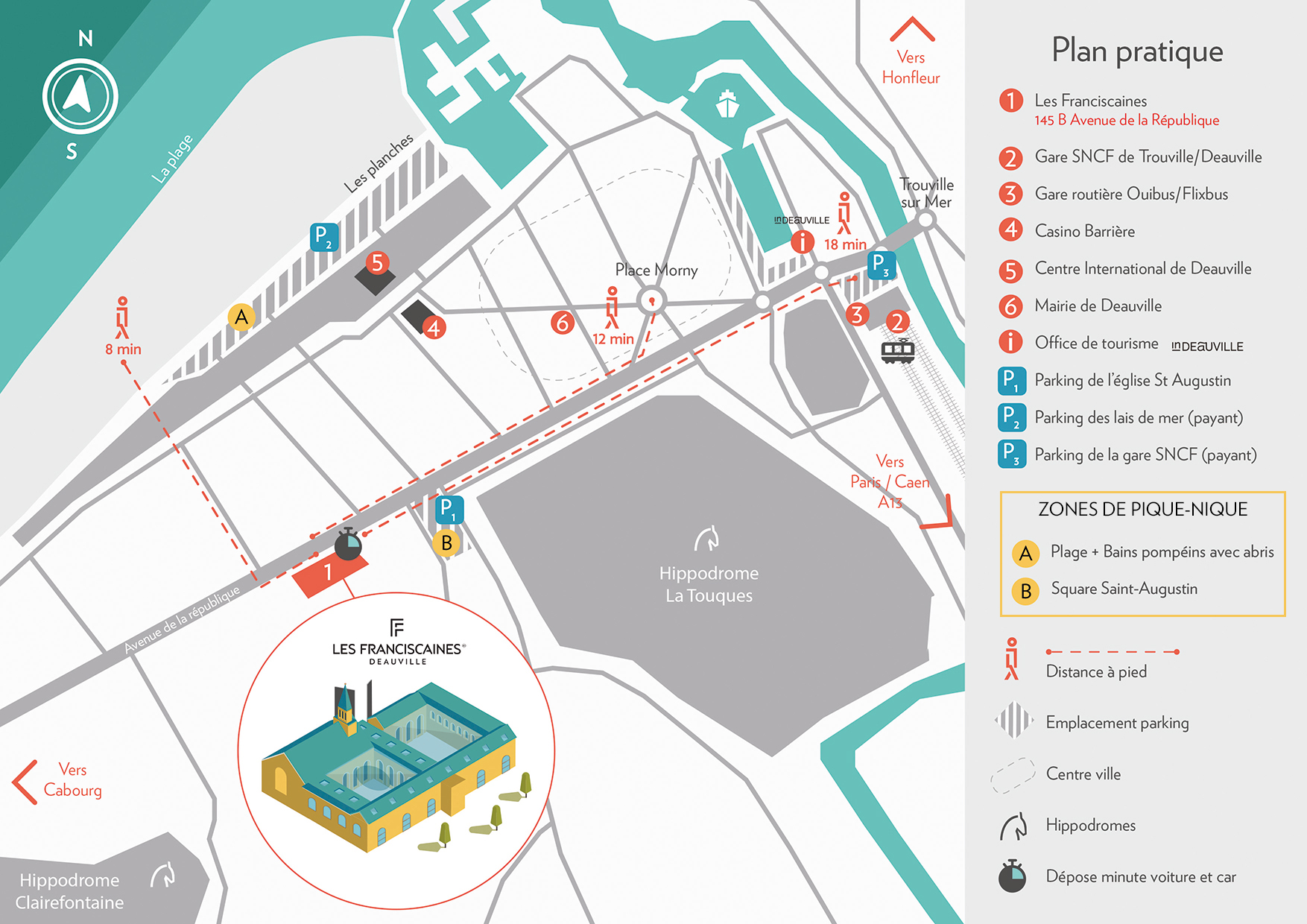 Plan alentours Franciscaines